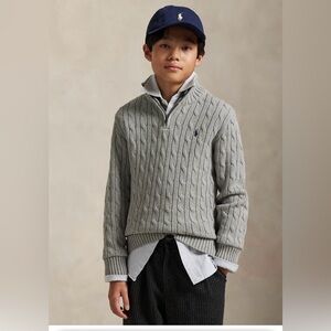 Polo Ralph Lauren Cable-Knit CottonQuarter-Zip
SweaterXL (18-20) Andover Heather